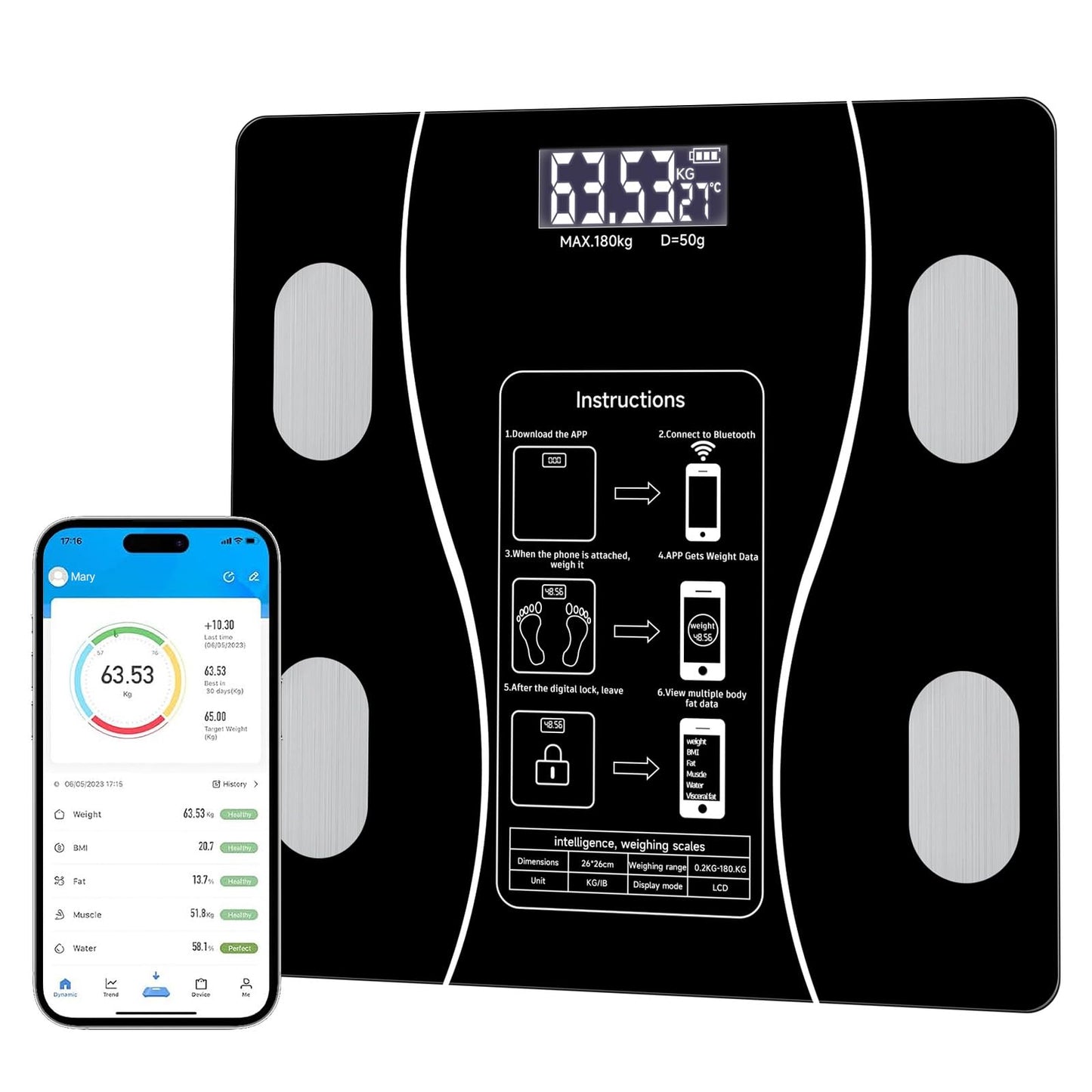 Smart Intelligent Digital Body Scale