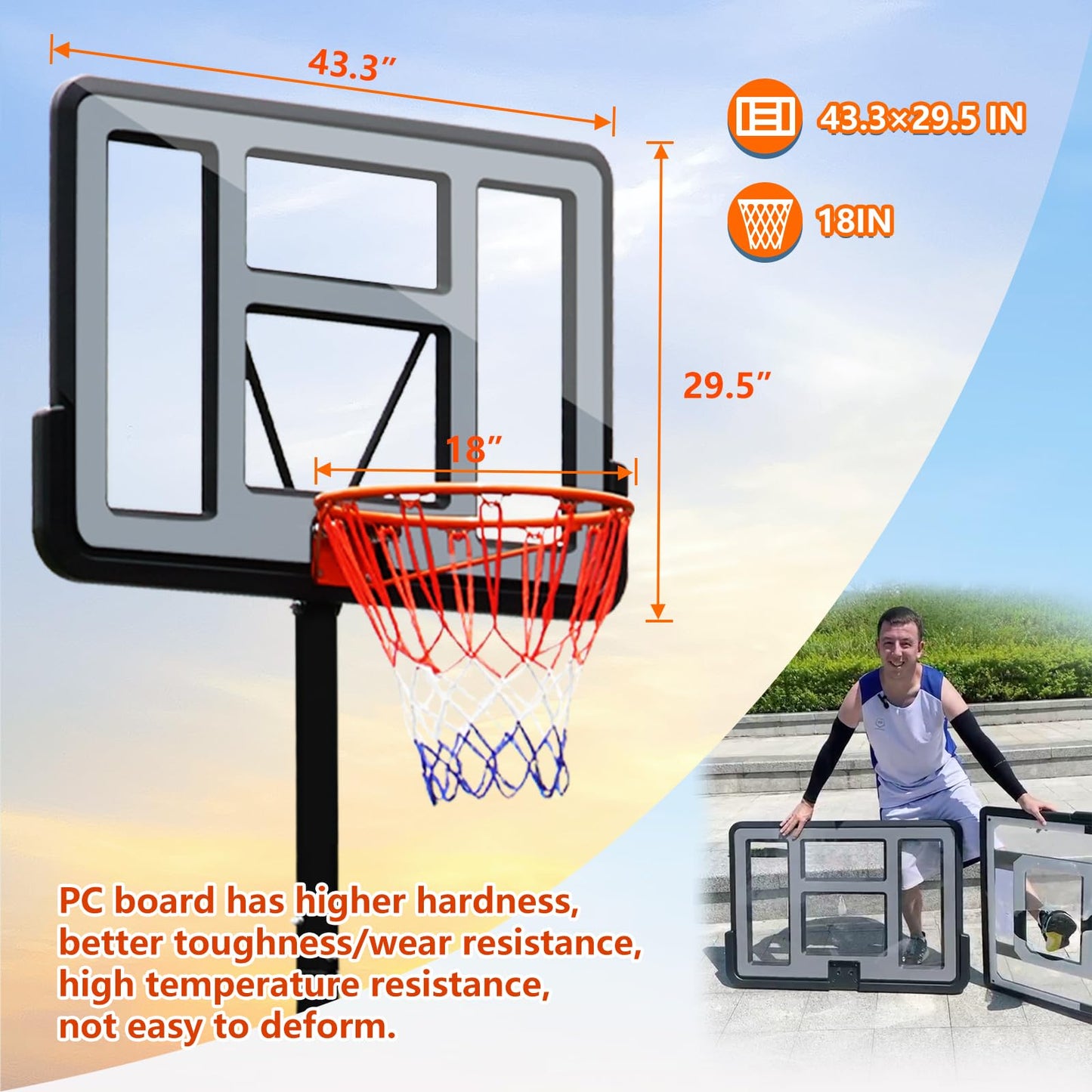 DunkMaster – Adjustable Basketball Hoop System
