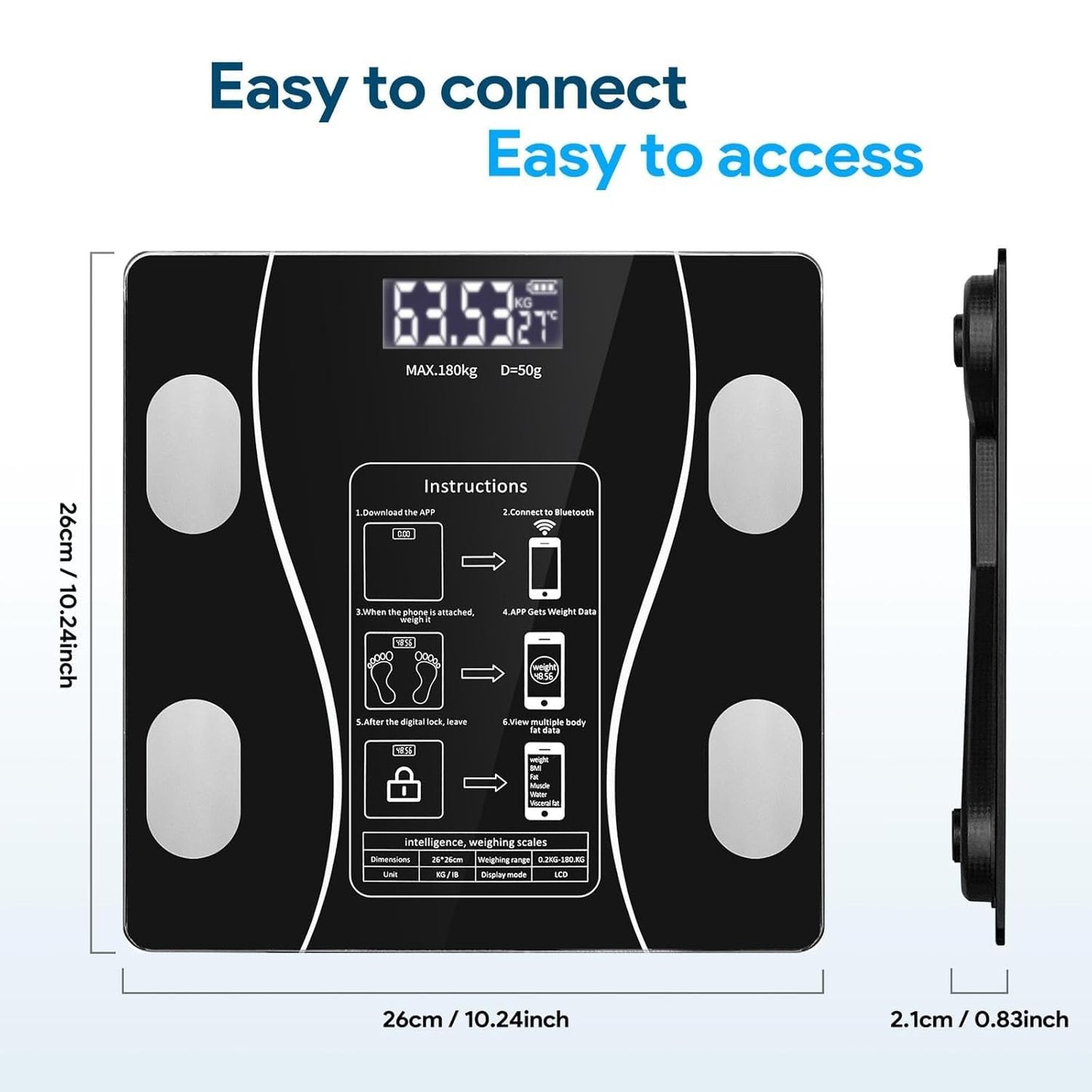 Smart Intelligent Digital Body Scale